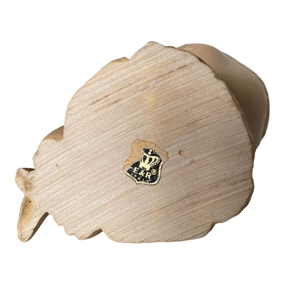 Alabaster Owl Figurines A. Giannelli  Pair 5" Italy E&R 1970s - Picture 5 of 10